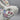 Porcelain Toile Decorated Bunny Rabbit Figurine