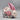 Chinese Porcelain Peach Ground Bunny Rabbit Figurine