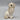 Antique Miniature Staffordshire Pottery Spaniel Dog Figurine with Confetti Fur