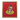Vintage Framed Clown Head Cross-Stitch Red Background