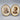 Antique Brass Oval Double Picture Frame with Photos