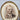 Antique Brass Oval Double Picture Frame with Photos