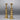 Pair Vintage Brass Picket Candlesticks