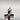 Vintage Sterling Silver Black Onyx Cross Pendant