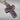 Vintage Sterling Silver Purple Cross Necklace