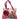 Poppy Coach Pink Applique Graffiti Zipper Tote Bag
