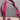 Poppy Coach Pink Applique Graffiti Zipper Tote Bag