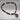 Vintage Black Necklace with Sterling Pendant