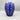 Vintage European Crystal Blue Cut to Clear Vase