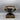 Antique Sylvac English Ceramic Chinoiserie Black Ground Footed Bowl