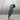 Vintage Talavera Mexican Pottery Macaw Figure on Metal Perch