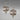 Pierced Earrings with Modernist Design