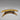 Vintage Gold Painted Porcelain Pin / Crescent Shape