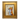 Original Painting of a Fox with Bee in Gold Plein Aire Frame