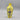 Vintage Chinese Yellow Porcelain Vase with Applied Flowers