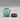 Chinese Famille Vert Miniature Porcelain Vase and Stand