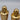 Vintage Dirilyte Bronze Salt & Pepper Shakers