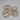 Four Crate & Barrel Silver Wire 3 Ring Napkin Rings