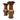 Pair Chinese Faux Bois Ceramic Vases