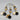 MacKenzie Childs Black and White Tassel with Pom Poms - Three Available