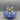 Jay Strongwater Butterfly Blue Glass and Enamel Vase