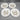 One Hundred Eighty Degrees Melamine Plates with Napoleonic Bees - Set of Four