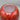 Vintage Red and Gold Over White Cased Glass Vase