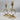 Pair Vintage Brass Swan Grotesque Candlesticks