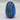 Blue & Green Art Glass Egg-Form Paperweight