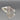 Rhodium Plate Over Brass Ring with Round Diamond - Size 7.5