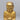 Vintage Thai Carved Gilt Wood Disciple with Bowl Figurine