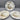 Three Vintage Hand-Painted Ceramic Plates marked "Lille 1765"