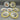 Seven French Faience Pottery Plates with Antique Designs and Reticulated Rims