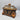 Black and Gold Ceramic Casket- Style Box
