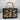 Vintage 1960s Black Wicker Box Purse with Floral Needlepoint with Bamboo Handle