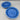 Two Homer Laughlin Fiesta Ware Peacock Blue Soup Bowls
