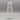 Glass Milk Bottle Decanter or Vase with Random Bubbles