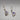 Sterling Silver Tanzanite Dangle Earrings Signed JS