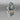 Vintage Sterling Silver Asymmetrical Turquoise Ring Signed TTC - Size 6.5