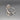 D'Joy Sterling Silver Pear Shaped Cocktail Ring - Size 8