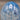 Large Blue and White Art Glass Egg