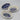 Three Polish Pottery Blue and White Oval Baking Dishes