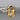 Emulous 18K Over Brass Leaf Ring - Size 8