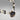 Vintage Sterling Silver Black & White Beaded Necklace with Pendant