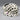 Global Views Colonial Williamsburg Black and White Check Rabbit Figurine
