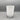 Crystal-Cased White Glass Footed Beaker or Candleholder