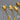 Roger Cutlery Golden Modern Living Iced Tea Spoons - Set of Seven