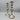 Pair Silver Washed Indian Candlesticks
