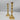 Pair Antique English Brass Push-Up Candlesticks