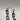 Dark Gray Sterling Dangle Earrings